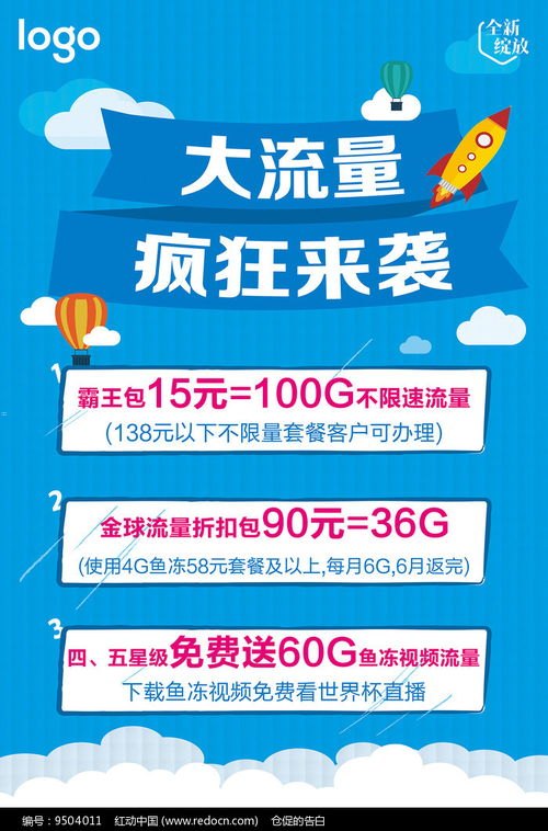 流量卡推广海报，吸引眼球的关键流量卡推广海报模板